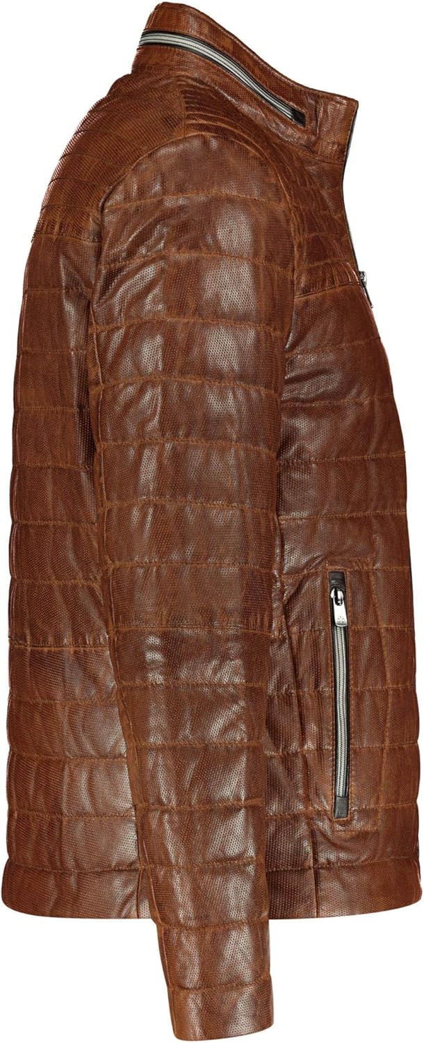 MILESTONE Herren Lederjacke Terenz 48 Cognac, 48 Cognac