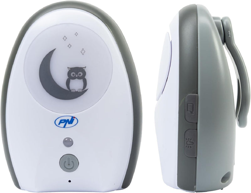 Audio Babyphone PNI B6500 kabellos, Gegensprechanlage, mit Nachtlampe, Vox- und Pager-Funktion, eins