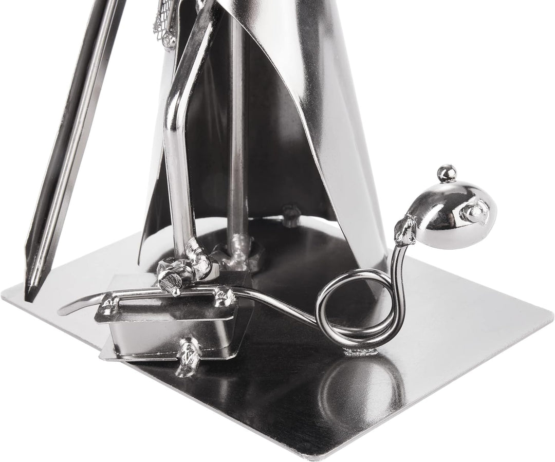 BRUBAKER Schraubenmännchen Justitia mit Schlange und Waage - Jura Eisenfigur Metallmännchen - Handar
