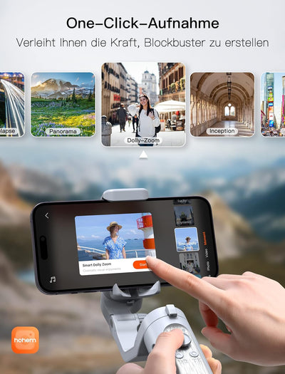 Smartphone hohem Gimbal Stabilisator iSteady XE, Faltbarer Handy, mit Gesichts/Objektverfolgung, iPh