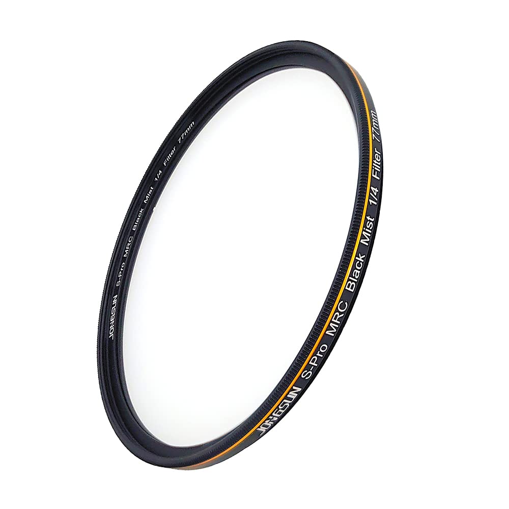 JONGSUN S-Pro MRC Black Mist 1/4 Filter 77mm, Schwarzer Soft Pastell Traum Film Spezialeffekte Filte