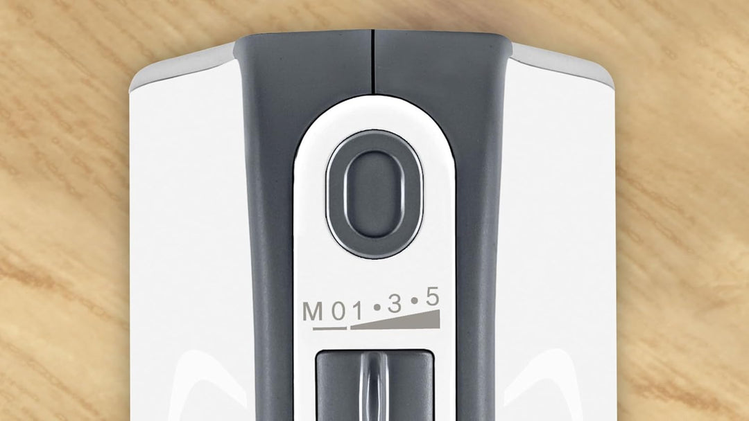 Bosch Handrührer Styline MFQ49300, 5 Stufen, 2 Edelstahl Rührbesen- und Knethaken, Spiralkabel, 850