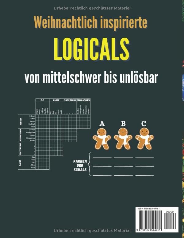 Der Logikrätsel-Adventskalender: Rätselbuch für Erwachsene mit weihnachtlich inspirierten Logicals v