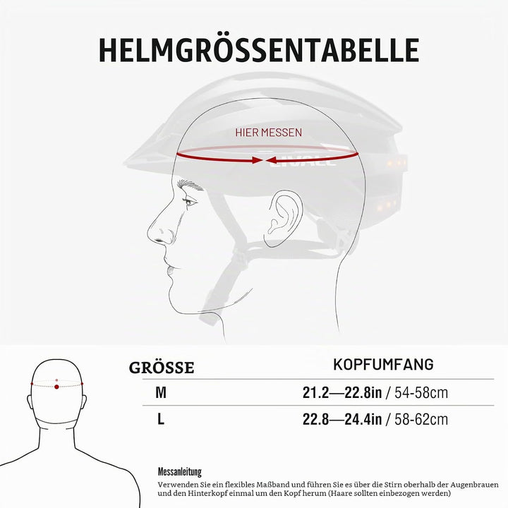 LIVALL Smart Fahrradhelm mit LED Rücklicht und Blinker, Bluetooth Fahrradhelm mit drahtloser Fernbed