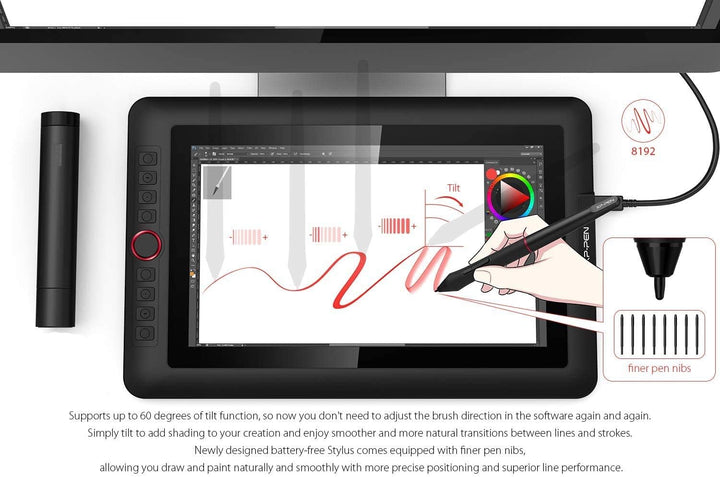 XP-PEN Artist 13.3 Pro - 13,3 Zoll Full-Laminiertes IPS-Display Dial Button & Express Keys für Kunst