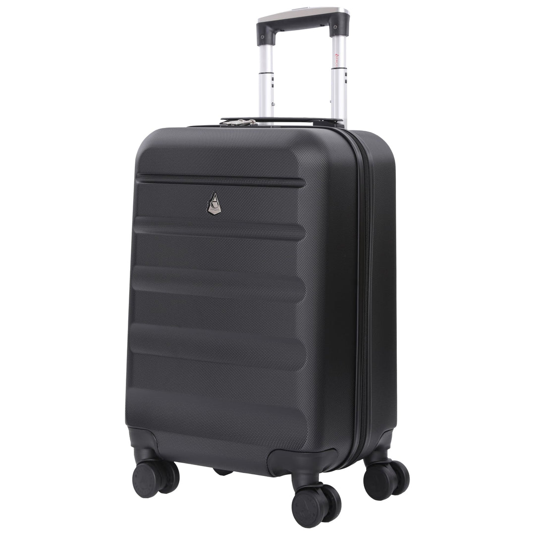 Aerolite 55x35x25cm Hartschalen-Koffer Handgepäck mit 4 Rollen Bordgepäck Maximale Grösse für Air Eu