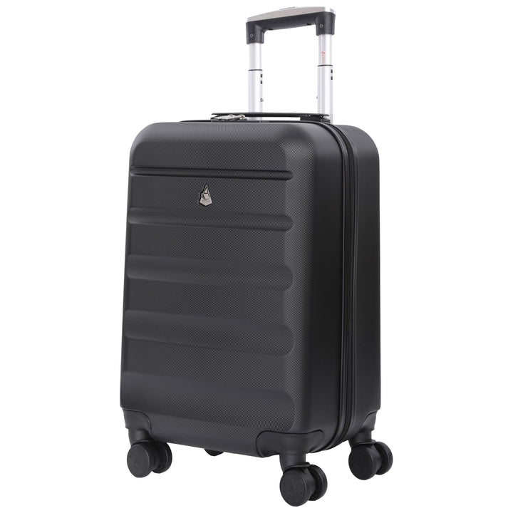 Aerolite 55x35x25cm Hartschalen-Koffer Handgepäck mit 4 Rollen Bordgepäck Maximale Grösse für Air Eu