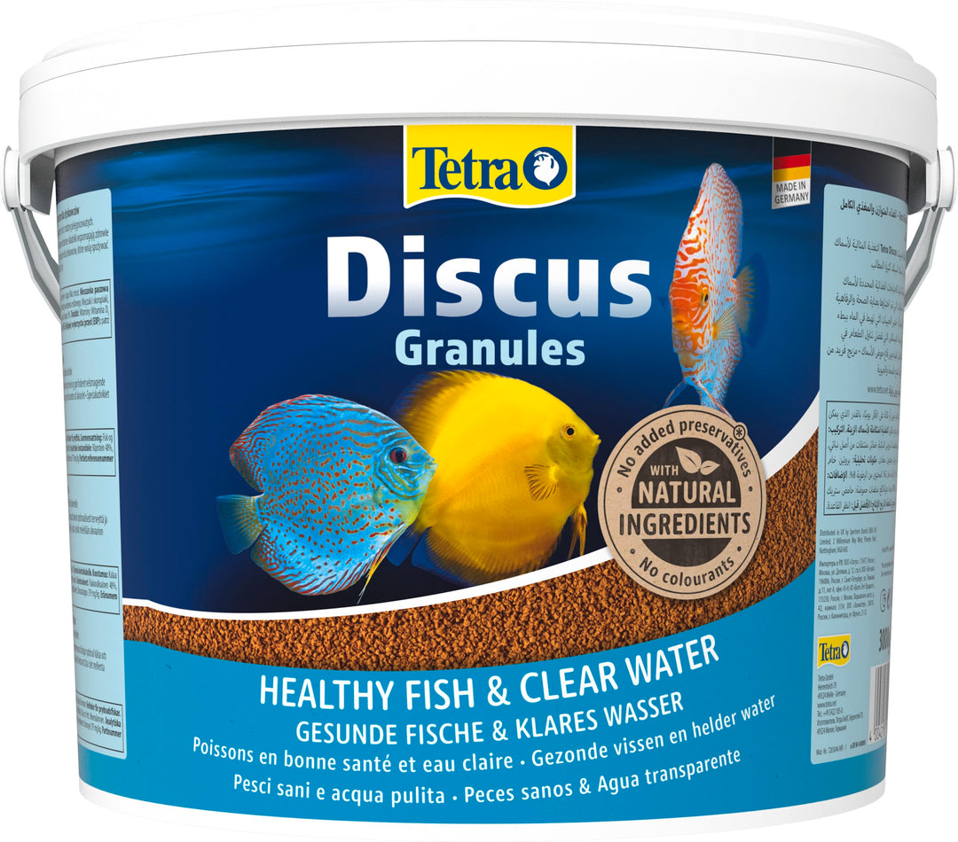 Tetra Discus Granules - Fischfutter für alle Diskusfische, fördert Gesundheit, Farbenpracht und Wach