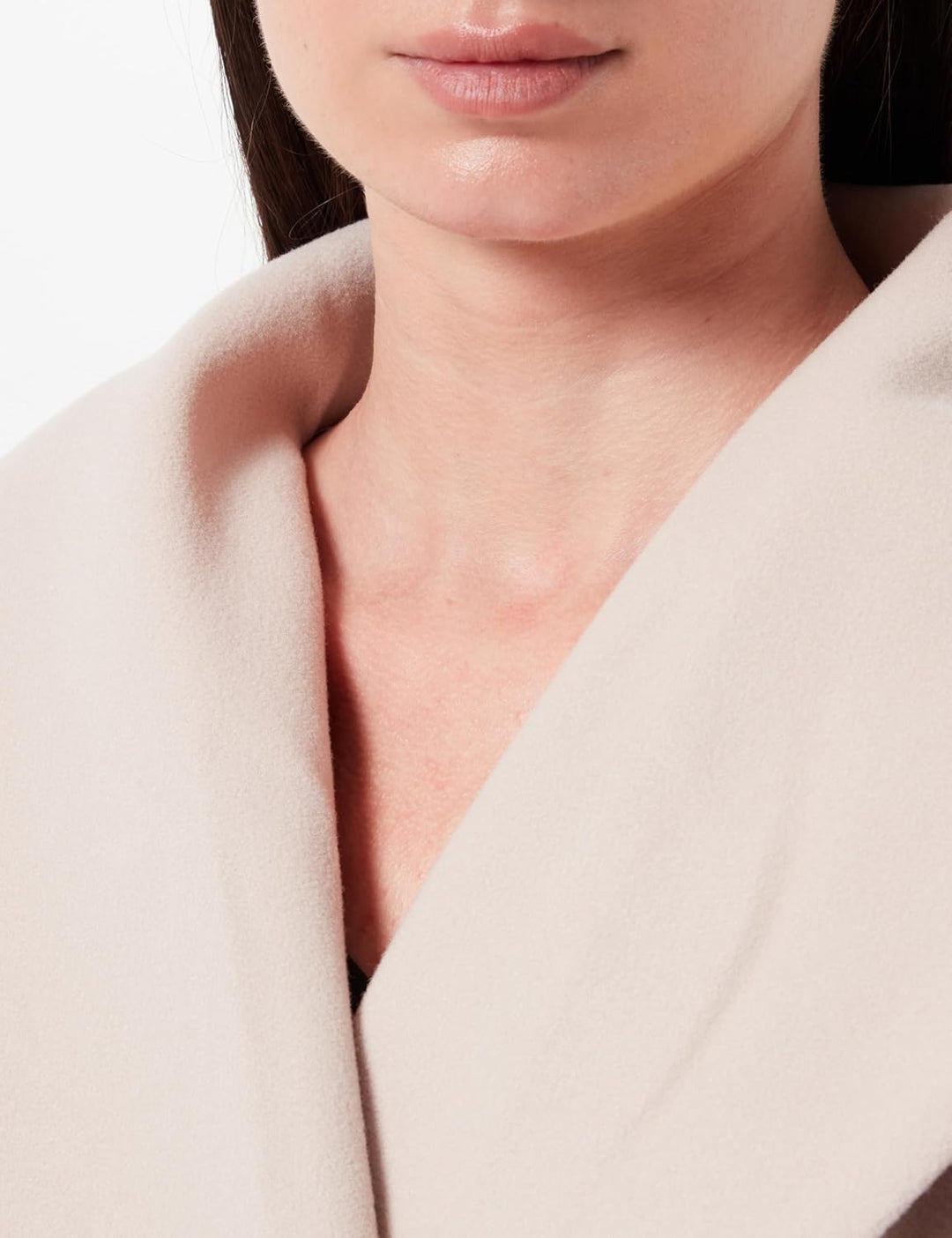 Vila Damen Vipoko L/S Collar Coat/Pb Kurzmantel, Doeskin