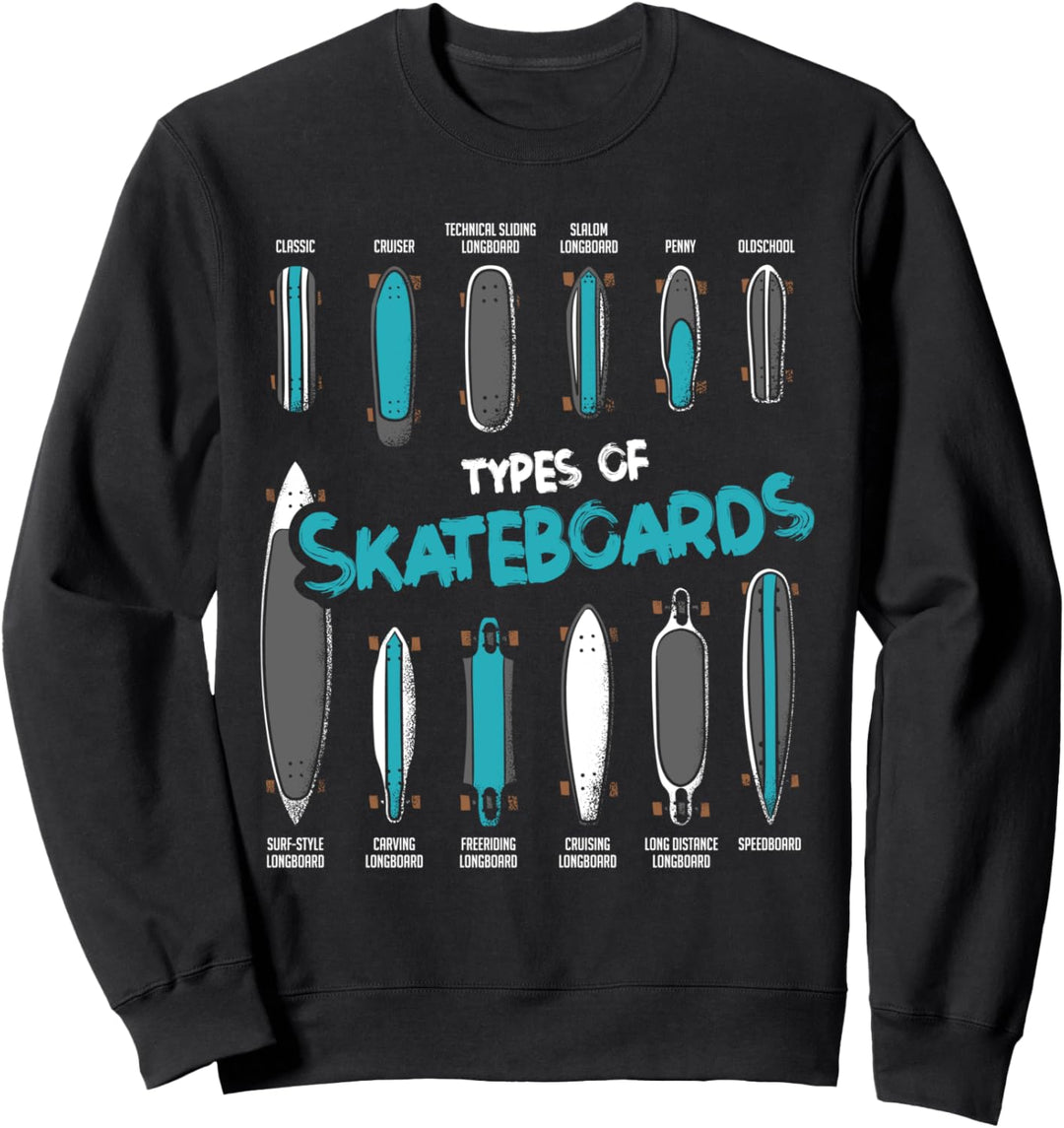 Skateboards Skater Fans bzw Skateboard Kinder Sweatshirt