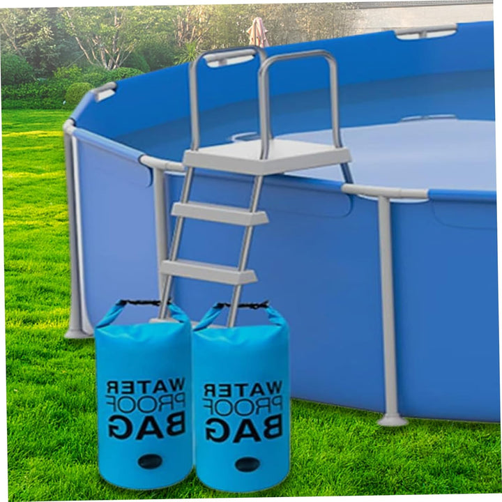 Pineeseatile Pool Leiter Gewichte 2pcs 30l Pool Schritt Gewichte wasserdicht 500D PVC Pool Sandbeute
