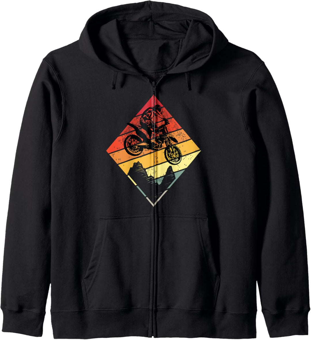 Vintage Dirt Bike Motocross Enduro Fahrer Geschenk Kapuzenjacke
