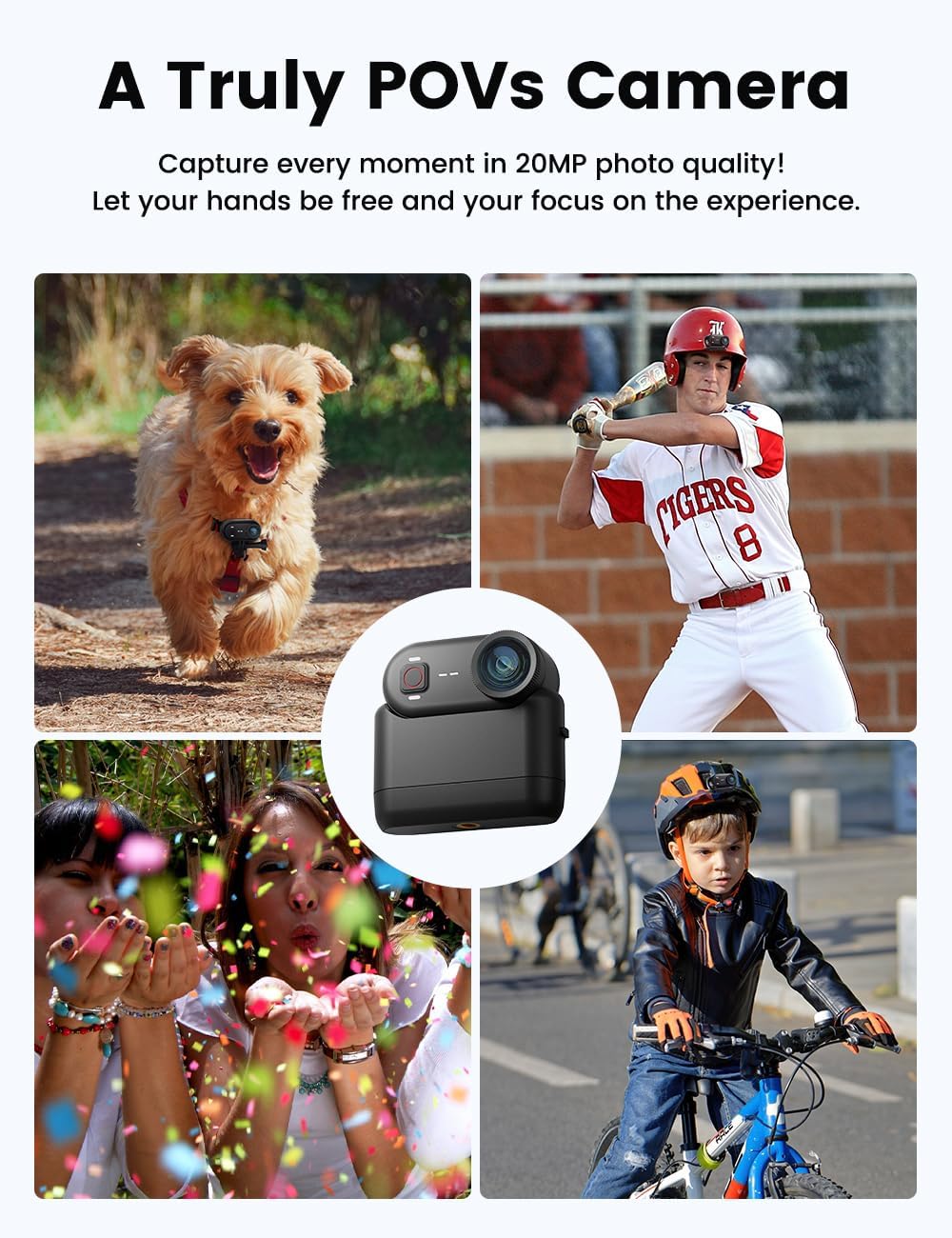 Apexcam K80 4K mini Action cam POV bodycam EIS Bildstabilisierung WLAN 10m wasserdichte Unterwasserk