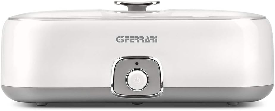 G3 Ferrari G10133 Joghurtbereiter Fermento 4, 20W, 4 Glasbehälter je 180 ml, transparenter Deckel mi