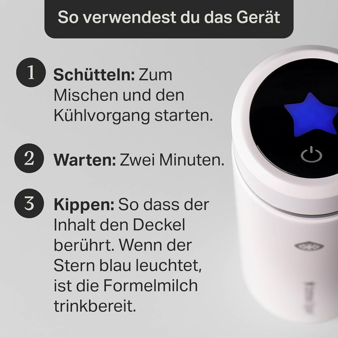 Tommee Tippee GoPrep Nahrungszubereiter-Set, bereitet die perfekte Babyflasche in 2 Minuten zu, trag