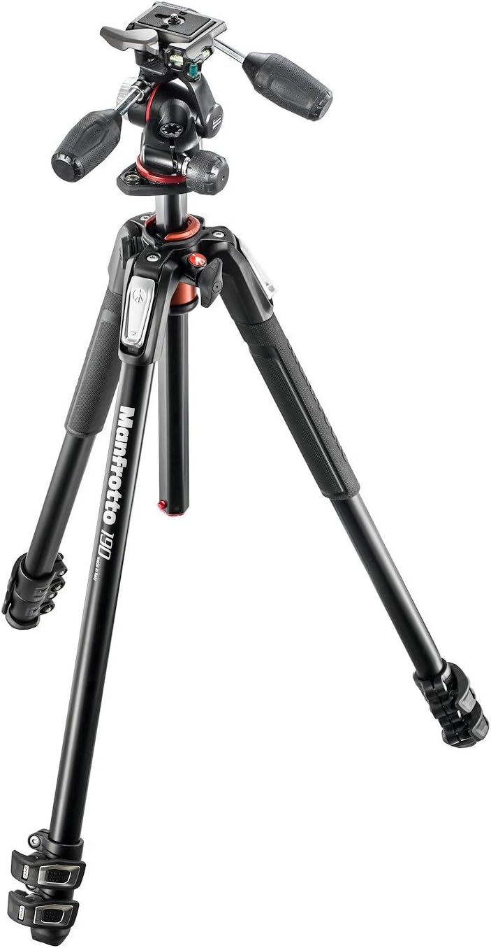 Manfrotto MK190XPRO3-3W Manfrotto 190 Aluminium Stativ mit 3 Segmenten Aluminium-Set mit 3 Abschnitt