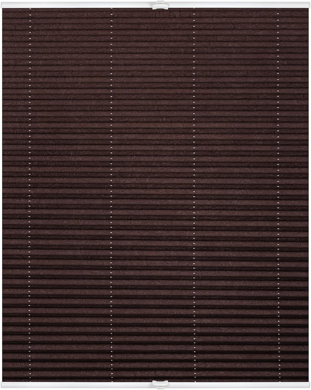 Wohn-Guide PKV.110.130.24 Plissee Klemmfix, ohne Bohren, verspannt - Braun 110 cm x 130 cm (B x L) B