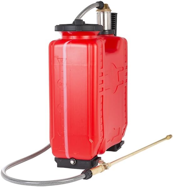 Dal Degan Venere Pumpe A Schulter, Pumpvorrichtung Edelstahl, 16 l, Rot
