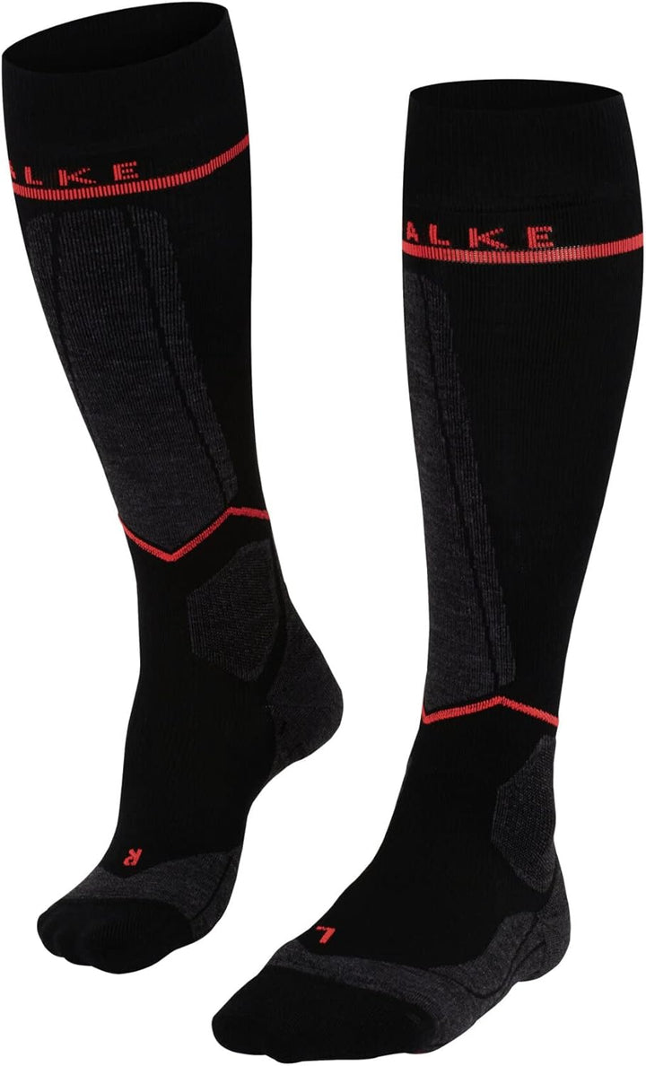 FALKE Damen SK Energizing Wool Skisocken ohne Polster ultradünn Skistrümpfe Kompression Wettkampf at