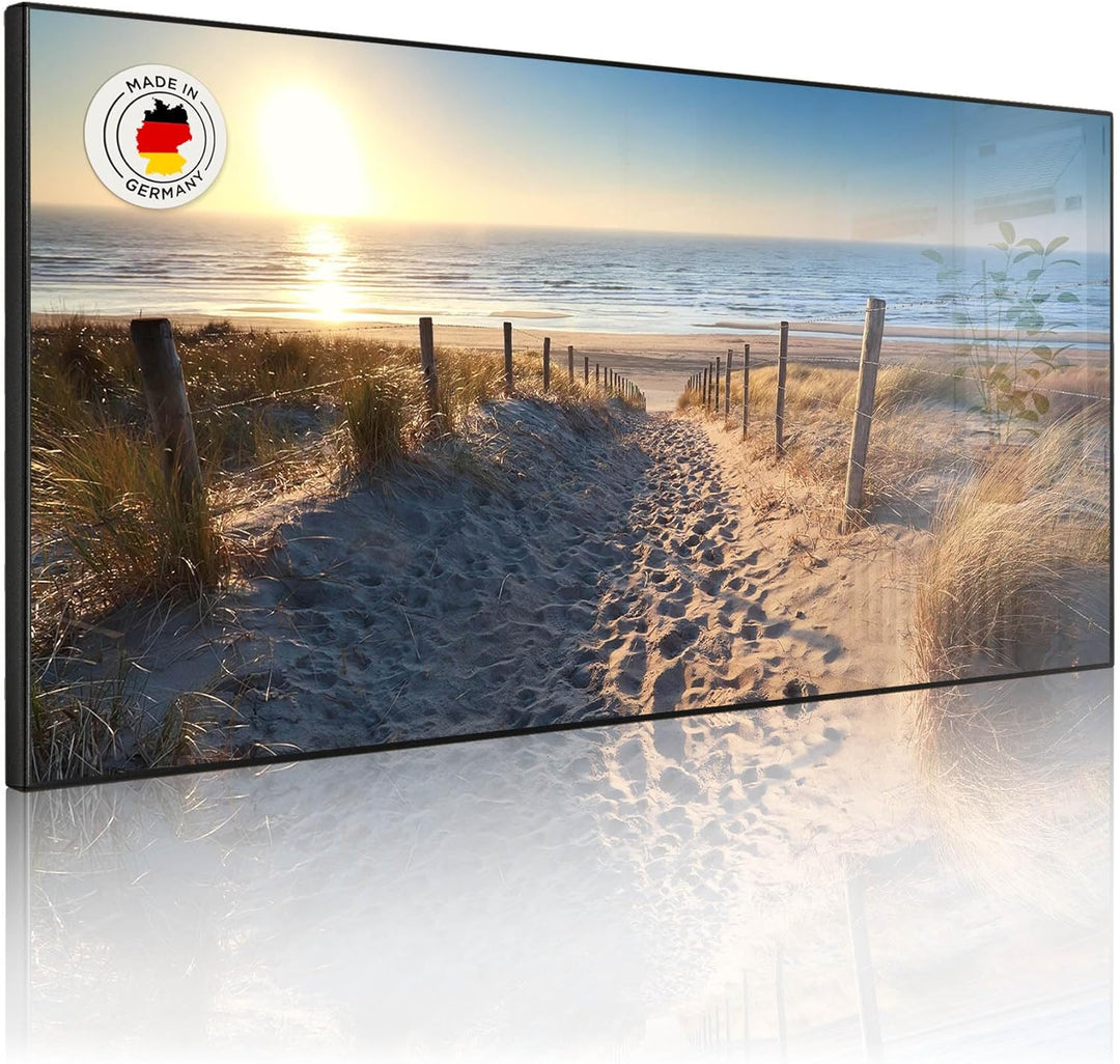 banjado Magnettafel schwarz 78 x 37cm / Magnetwand Metall/Magnetpinnwand als Memoboard/Pinnwand Magn