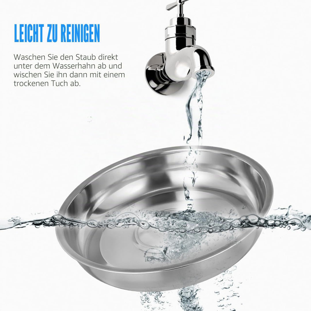 Kichvoe Edelstahl Lebensmittelabdeckung 20X20X1.4 Zoll Warmhaltehaube Für Steak Gemüse Öldichte Serv