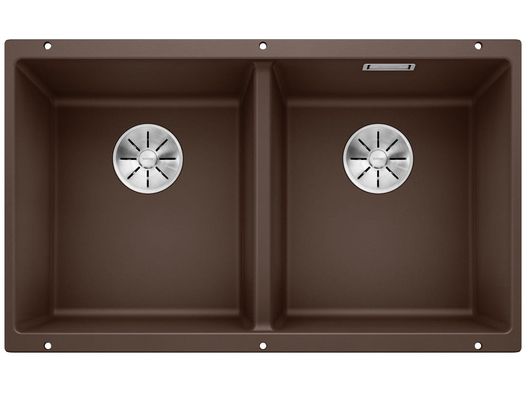 BLANCO SUBLINE 350/350-U | SILGRANIT cafe | Einbauart: Unterbau | ohne Ablauffernbedienung | 80er Un