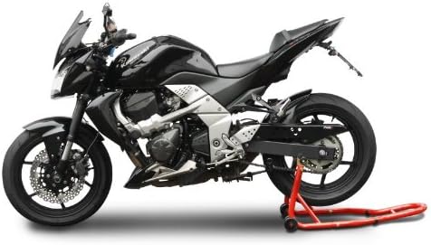 ConStands Mover II Racing - Motorrad Montageständer für Aprilia RS 125 Rot Hinten Rangierhilfe Hinte