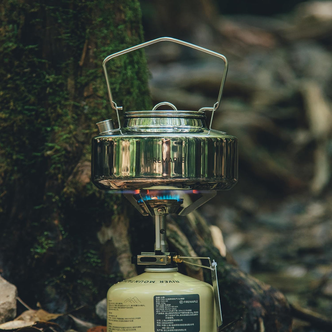 Fire-Maple Antarcti Tragbarer 0,6 Liter leichter Edelstahl-Camping-Wasserkocher, Langlebig und Tragb