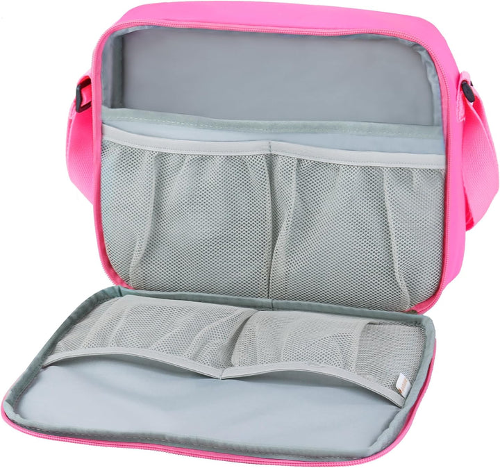 Annmore Tasche für TIMIO Starter Kit, mit Netztaschen für 4 Satz 20 Discs, Rosa, Rosa