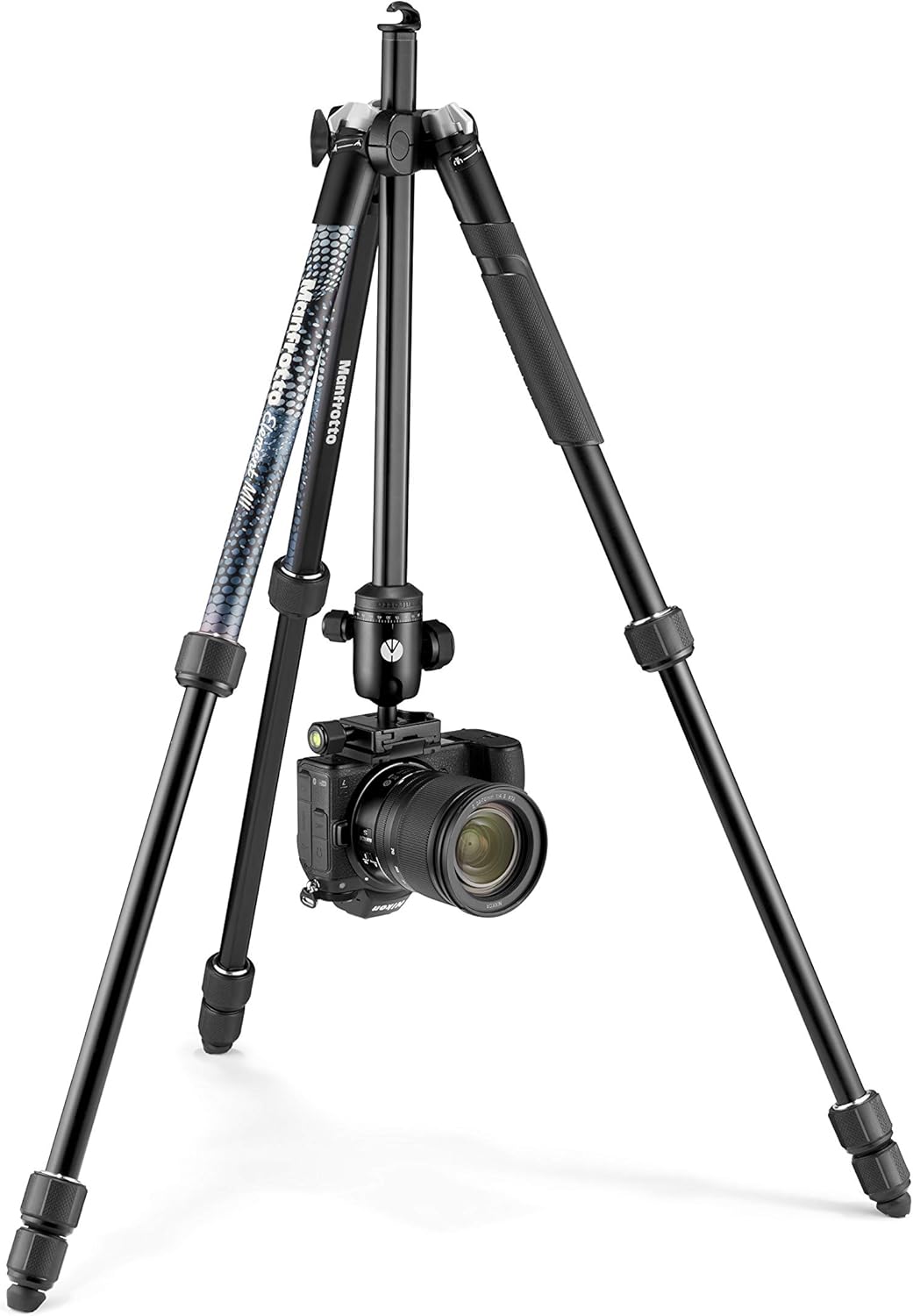Manfrotto Element MII Kamerastativ, Aluminium Reisestativ mit Kugelkopf und Tragetasche, für DSLR, C