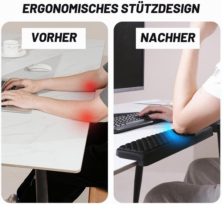 lomonmen Armauflage Schreibtisch,2 Stück L-förmige Schreibtisch Handgelenk Ellenbogenstütze,Ergonomi