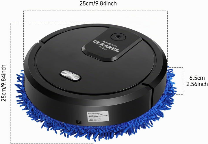 Kehrroboter, Saugroboter Roboter Nass/Trocken-Kehrmaschine Wischmaschine 60 dB USB Charging, 4 Gesch