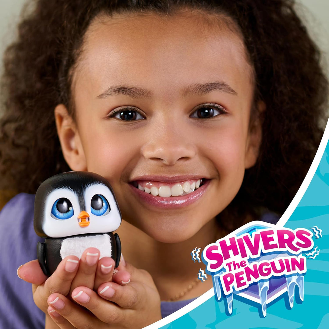 Just Play furReal Handfuls – Shy, der Pinguin, 8,9 cm grosses, interaktives Spielzeug für Jungen, Mä