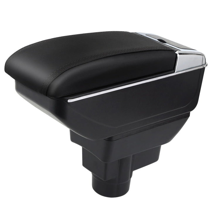 Auto Armlehnen für Corsa D 2006-2014 Doppelschicht Mittelkonsole Grosse Aufbewahrungsbox Schwarze Nä