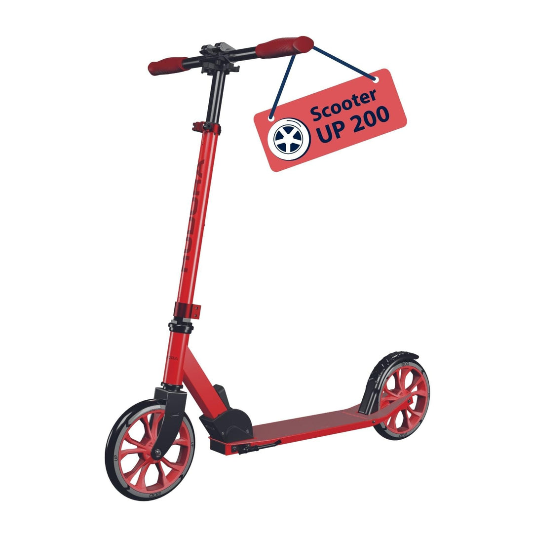 HUDORA Scooter Up 200 - Geräuscharmer Aluminium-Roller für bis zu 100kg - Höhenverstellbarer &amp; zusam