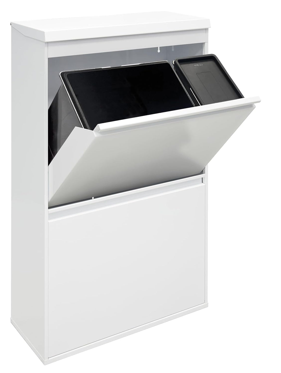 ARREGUI Top CR621-B2 Mülltrennsystem aus Stahl mit Aufbewahrungsbox mit Deckel | 4 Fächer Mülleimer