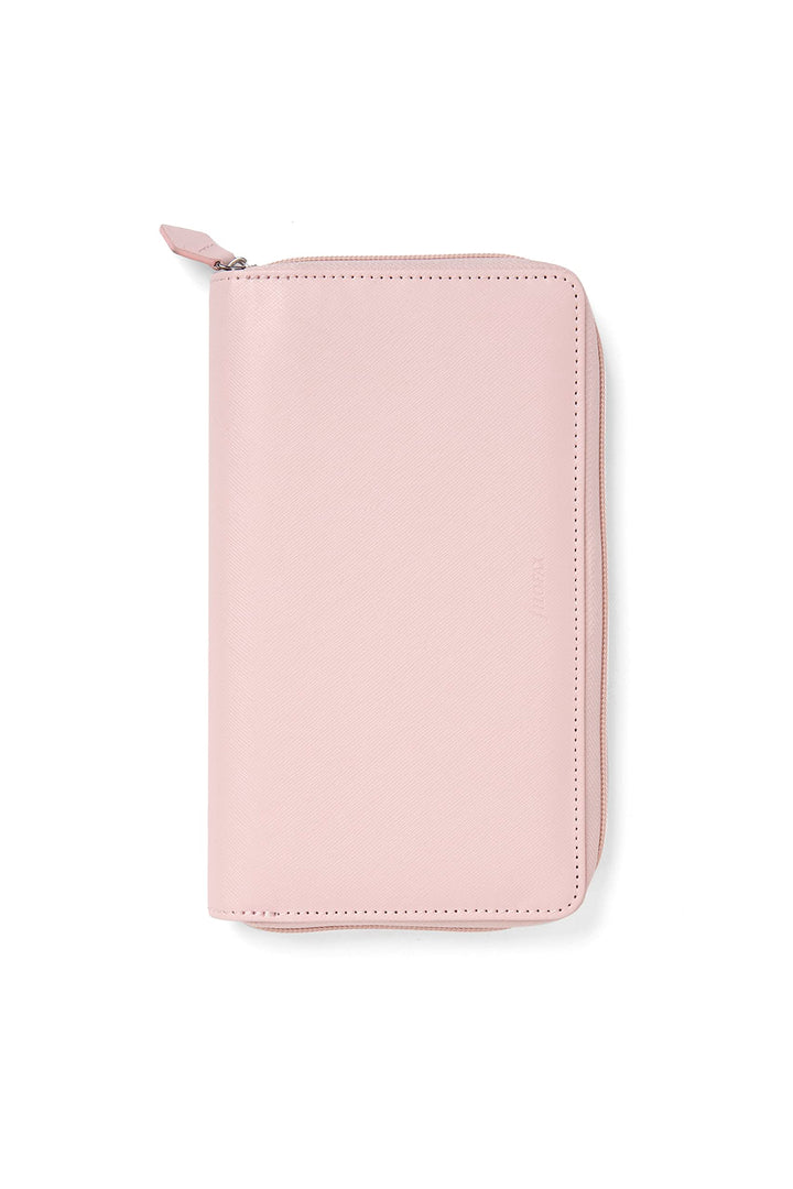 Filofax Saffiano Personal Compact Organizer mit Reissverschluss, Rouge blush, blush