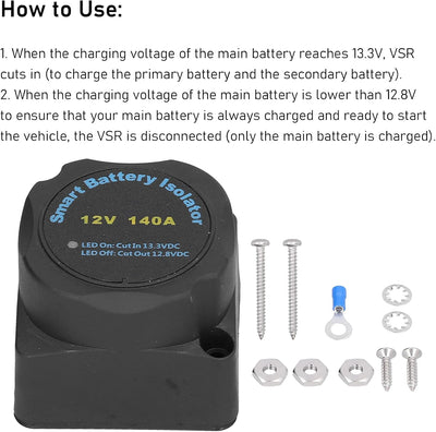 Batterie-Trennschalter, automatisches Doppelbatterie-Ladegerät, automatisches Ladespannungsrelais fü