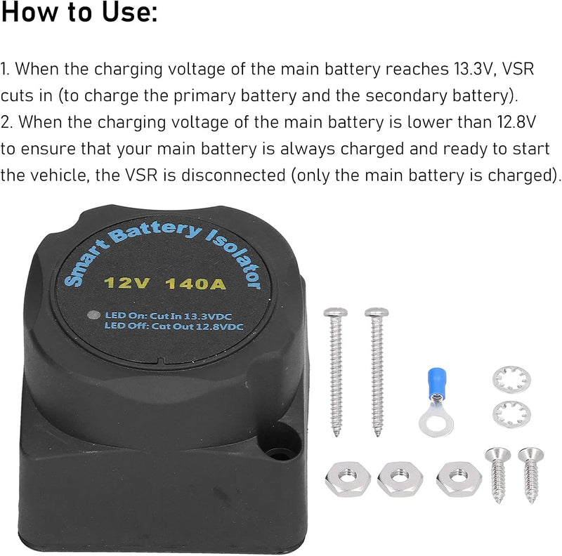 Batterie-Trennschalter, automatisches Doppelbatterie-Ladegerät, automatisches Ladespannungsrelais fü