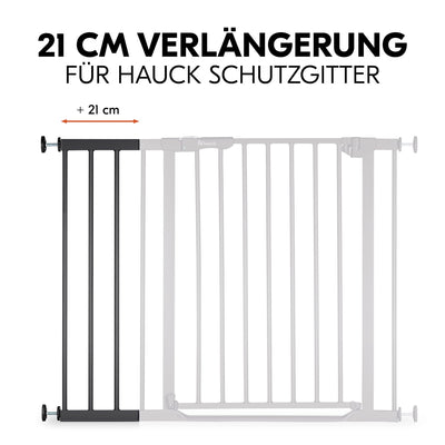 Hauck 21cm Verlängerung für hauck Treppenschutzgitter/Türschutzgitter ohne Bohren - mit Druckbefesti