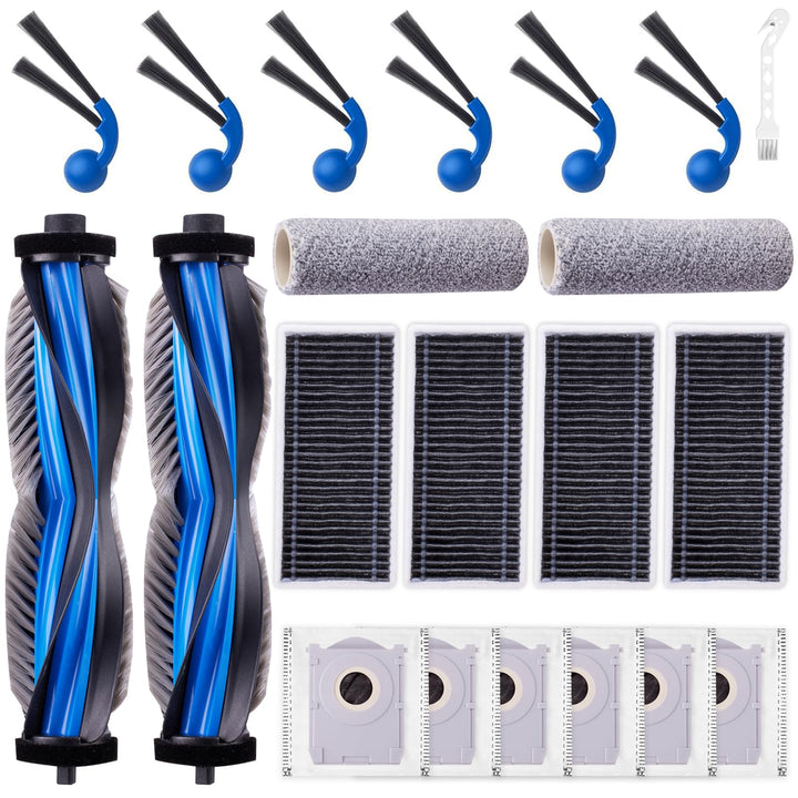21 Stück Zubehörset für ECOVACS DEEBOT T80 Omni Saugroboter, Ersatzteile Zubehör 2 Anti Tangle Haupt