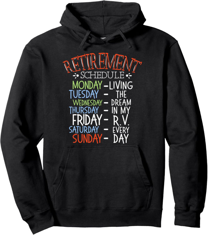 Ruhestand Camping Rente Wohnmobil Campingbus Leben Rentner Pullover Hoodie