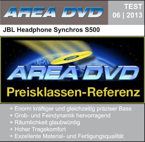 JBL Synchros S500 Over-Ear Kopfhörer mit Apple/Universal Fernbedienung und Mikrofon - Weiss, Weiss