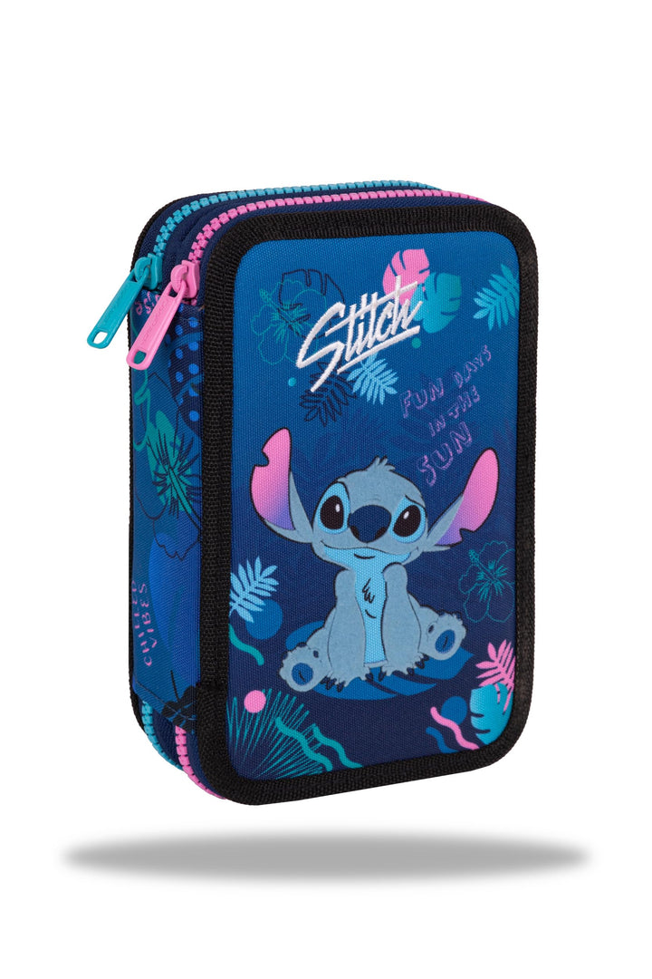 CoolPack Stitch 2-Fach Federmäppchen gefüllt – Schulmäppchen mit Stitch Motiv | Etui für Schule, Fre