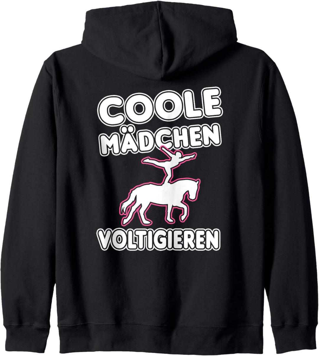 Damen Pferde Turnen Frauen, Coole Mädchen Voltigieren Kapuzenjacke