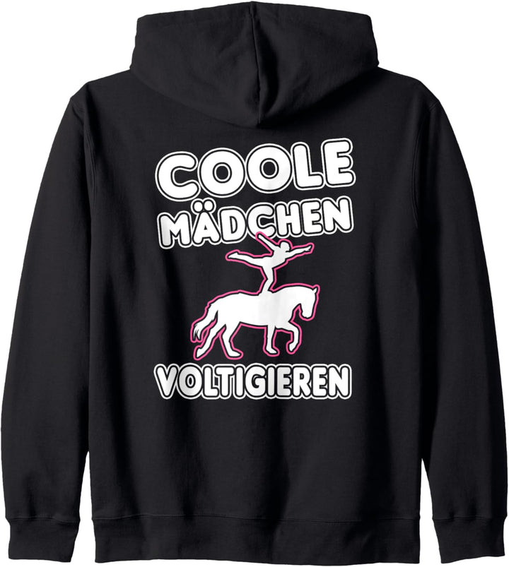 Damen Pferde Turnen Frauen, Coole Mädchen Voltigieren Kapuzenjacke