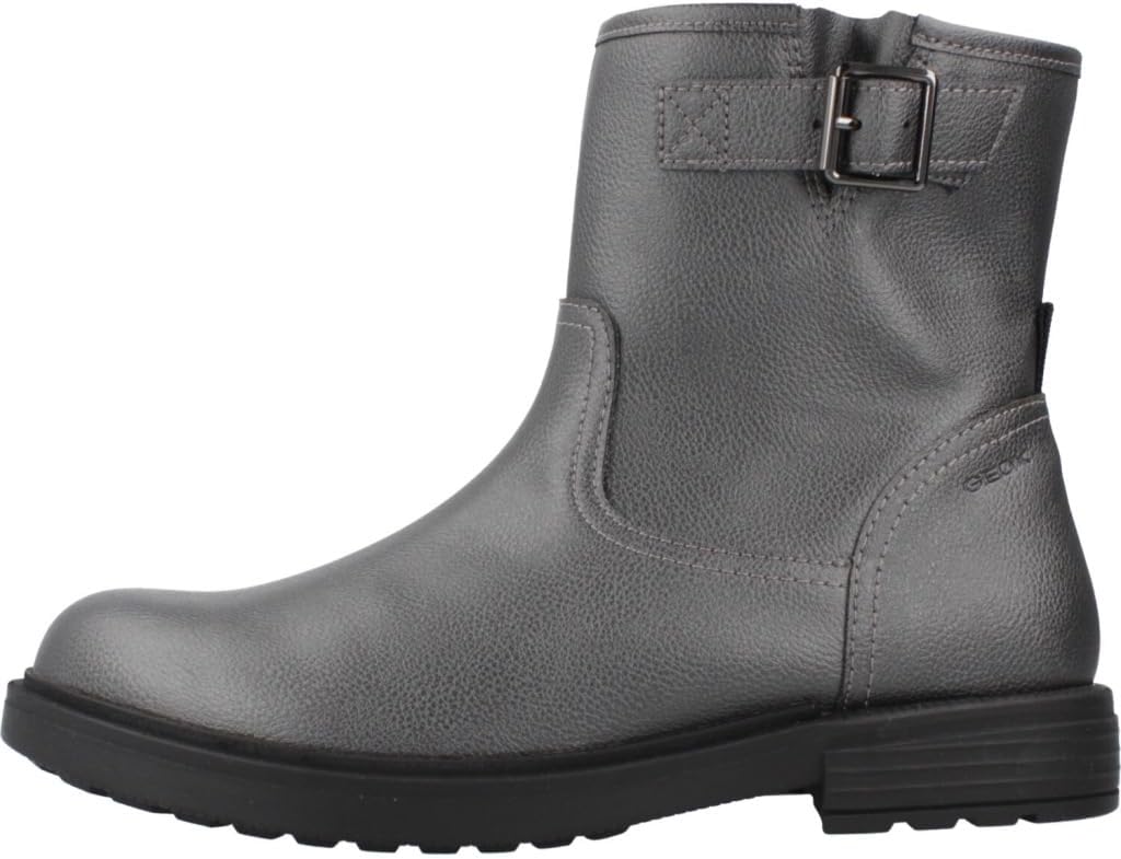 Geox Damen J Eclair Girl B Biker Boots 26 EU Gun, 26 EU Gun