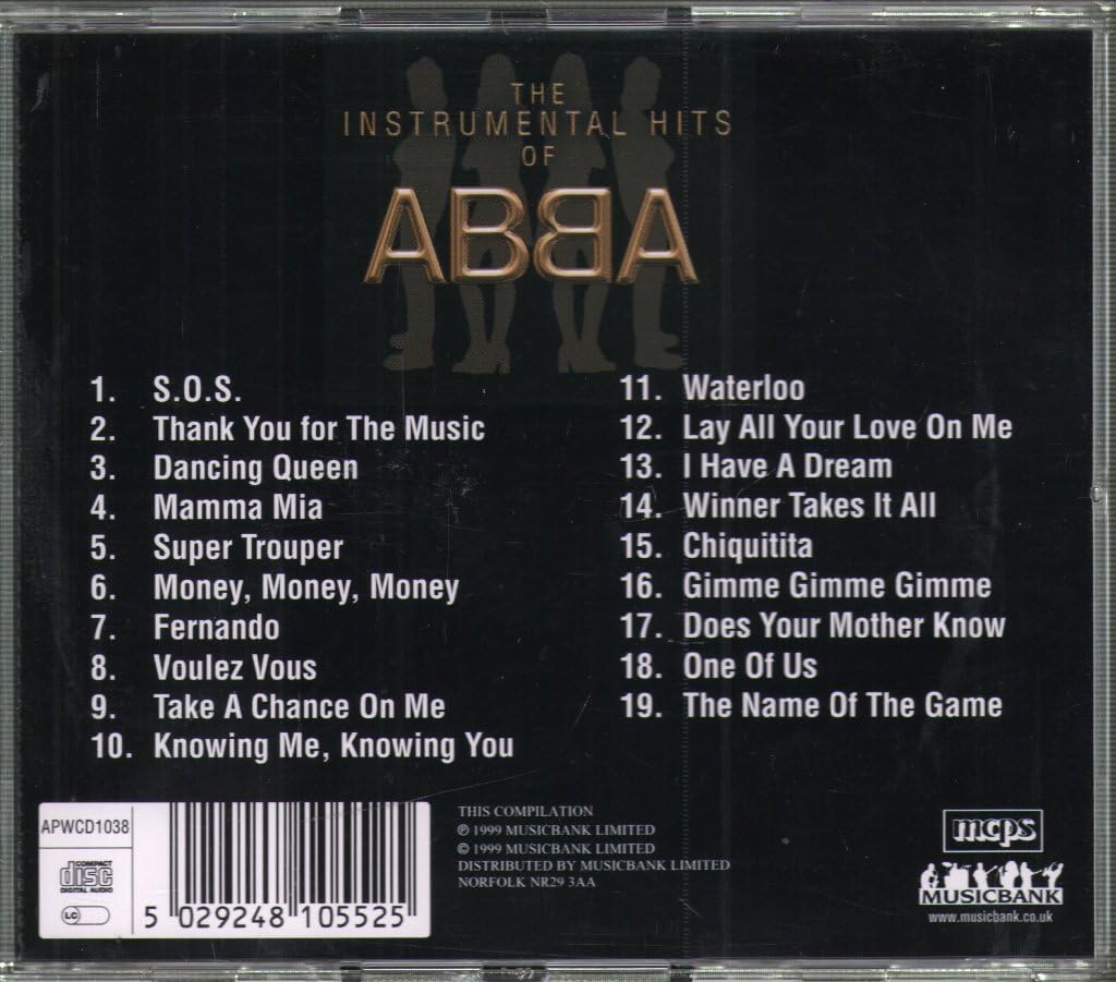 The Instrumental Hits of Abba, Audio-CD