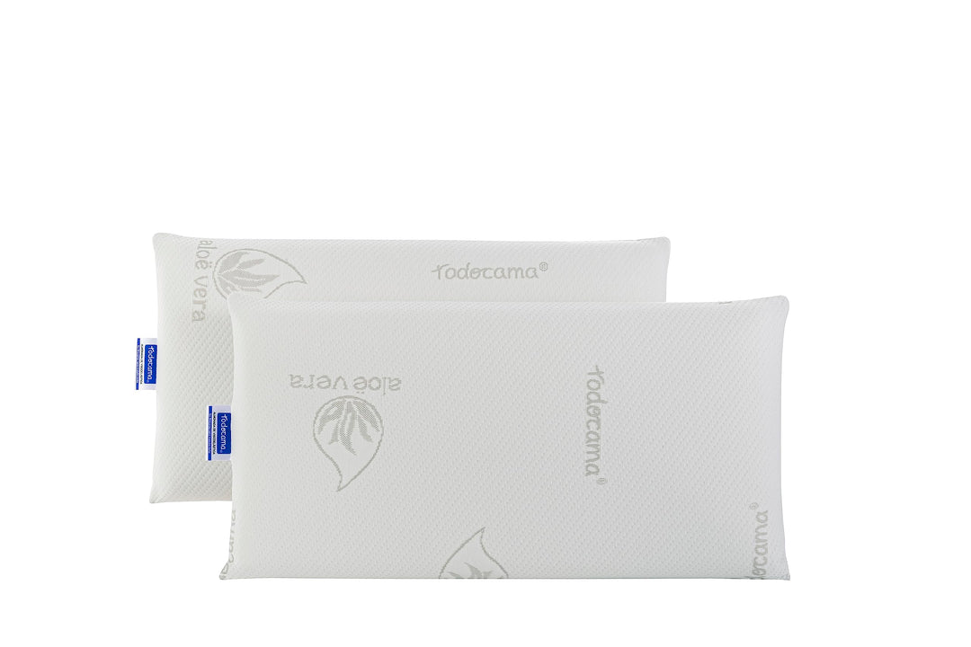 Todocama - Memory-Kissen, Aloe Vera, 2 Stück, 70 cm Pack de 2 unidades - 70 cm, Pack de 2 unidades -