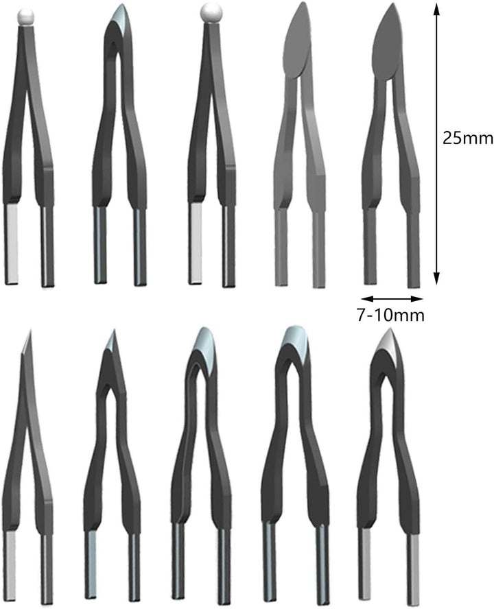 10 x Pyrographie-Spitzen, Pyrographie-Drahtstiftspitzen, hochelastisch, tragbar, langlebig, zum Schw